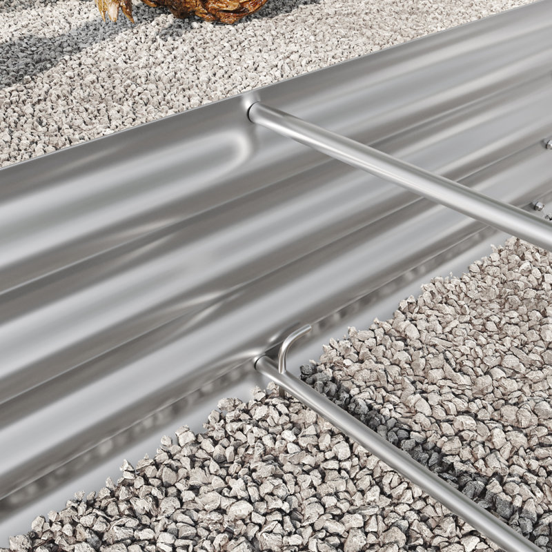 Raised Garden Bed Outdoor, Silver