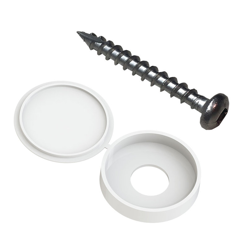 Ensemble de fixation de panneau de rideau décoratif, Blanc