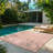 Savara Chryssi Coral Orange Ivory Cream Modern Circles Indoor/ Outdoor Polypropylene Flatweave Area Rug-114323837