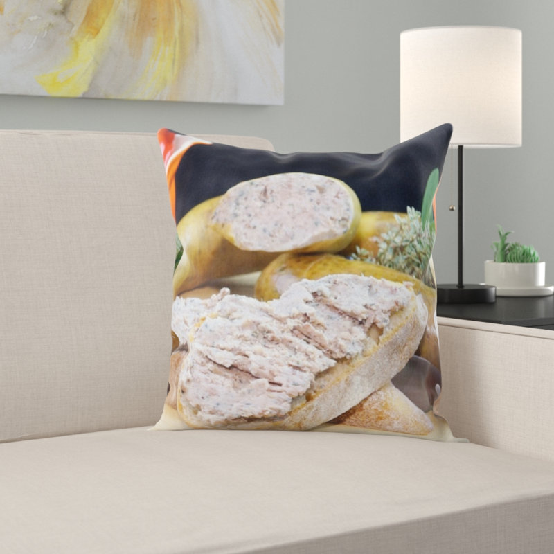 Coussin décoratif en saucisson hépatique