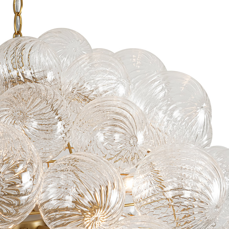 Lustre 12 lumières en verre Twisty