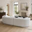 Canapé incurvé moderne de 111 pouces pour salon, canapé nuage sans armature, canapé d'angle modulaire avec assise profonde, aucun assemblage requis-1162736618