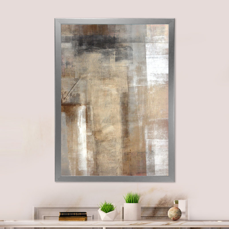 «Brown rencontre le beige», reproduction d'art moderne et contemporaine sur toile