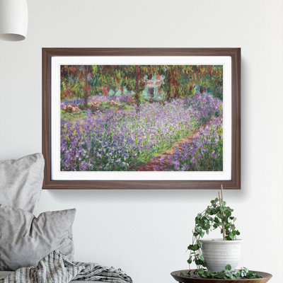 Irises in Monets Garden by Claude Monet - Picture Frame Painting