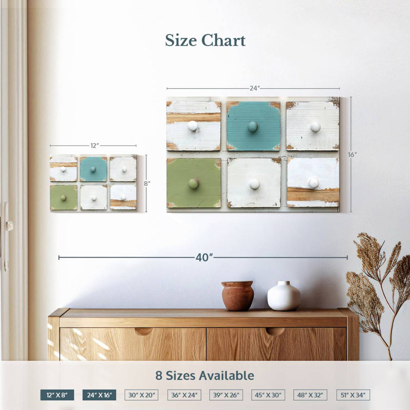 Kerner Rustic Drawers, 16" H x 24" W