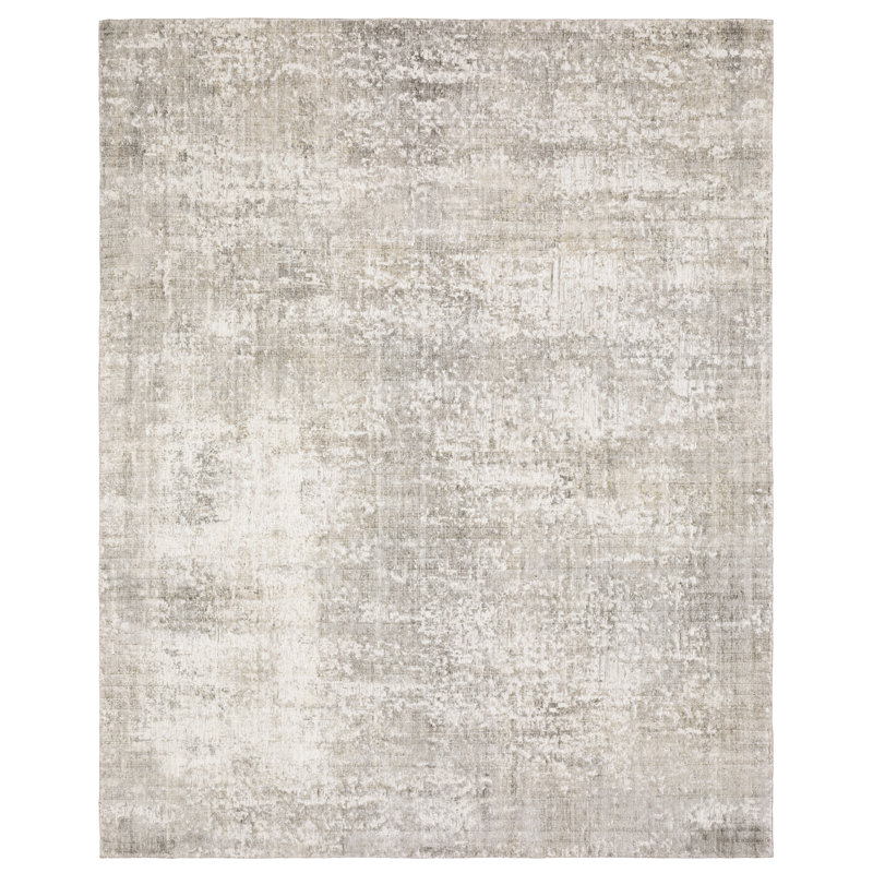 Tapis gris / beige Azaiah, Tapis de couloir 2 pi 6 po x 8 pi