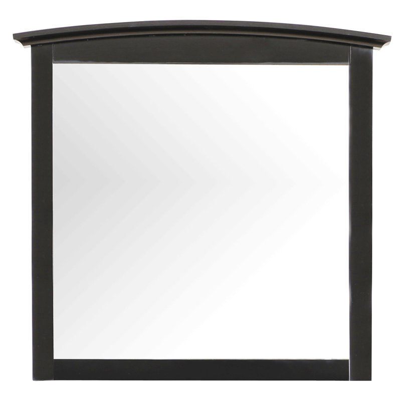 Miroir mural noir élégant et décontracté, Noir