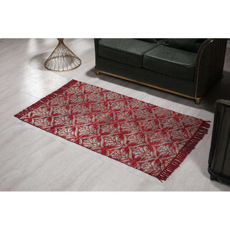 Lockett Floral Indoor Rug, Rectangle 3' x 5'