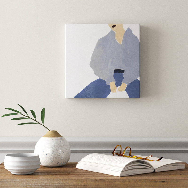 Herself X by Melissa Wang - Wrapped Canvas Painting, 30cm H x 30cm W