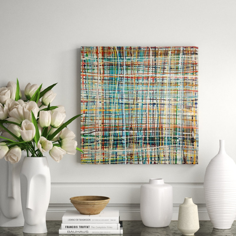 Color Lane Print by Samuel Kane, 24" H x 24" W, Plexi