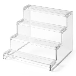 40X16.5X78 Glass Showcase Display Case with LED Lights 5-Tier