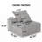 Modular Chenille Sectional Sofa with 2 Pillows-529990259
