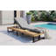 Chaise longue de patio réglable à 5 positions avec table d'appoint Apollo-123818047