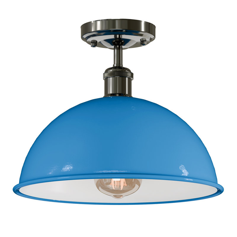 Butterfield Semi Flush Mount, Light Blue
