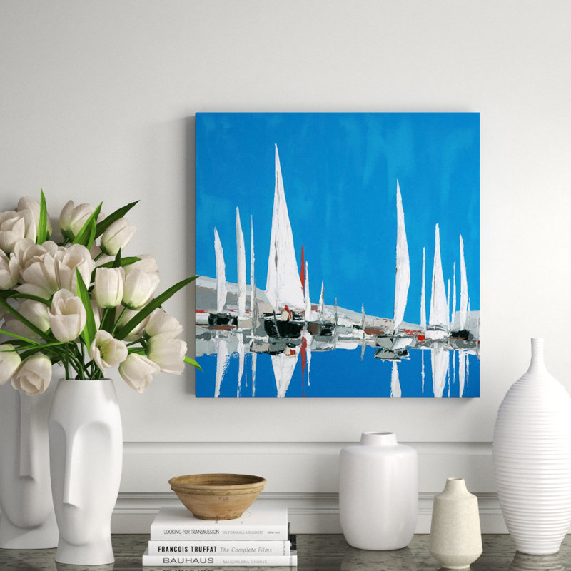 Voiles Blanches II Print by Demagny, Brush Gel, 24" H x 24" W x 1.5" D