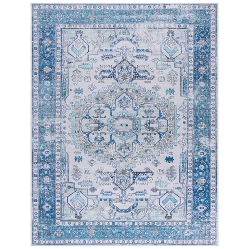 Maleek Performance Machine Washable Oriental Rug, Rectangle 8' x 10'