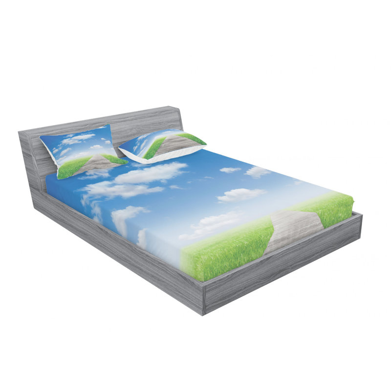 Microfiber Sheet Set, Queen Sheet Set with Fitted Sheet