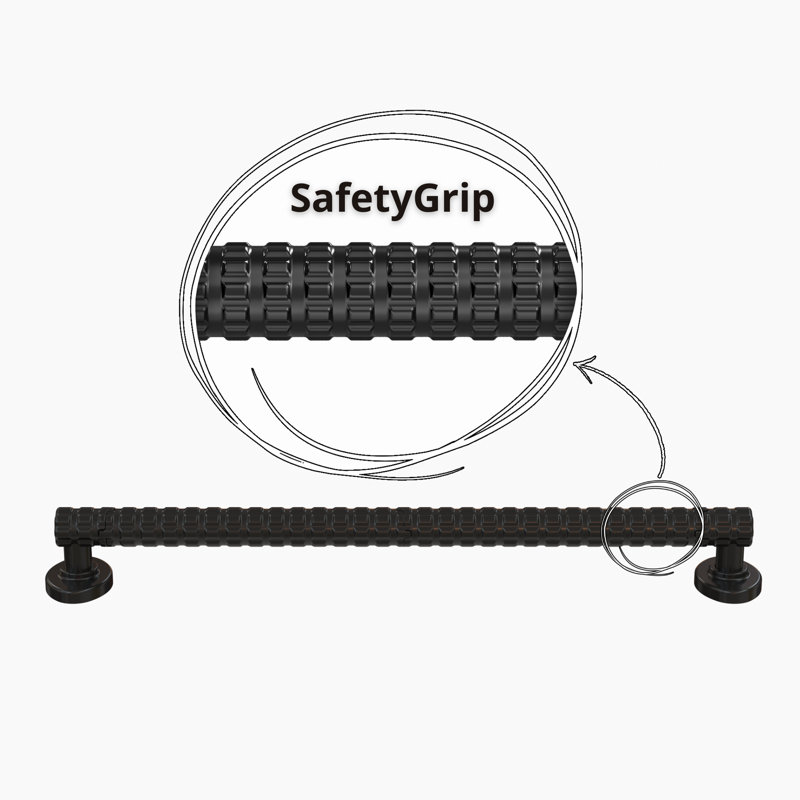 SafetyGrip 24in. Straight Grab Bar - Black
