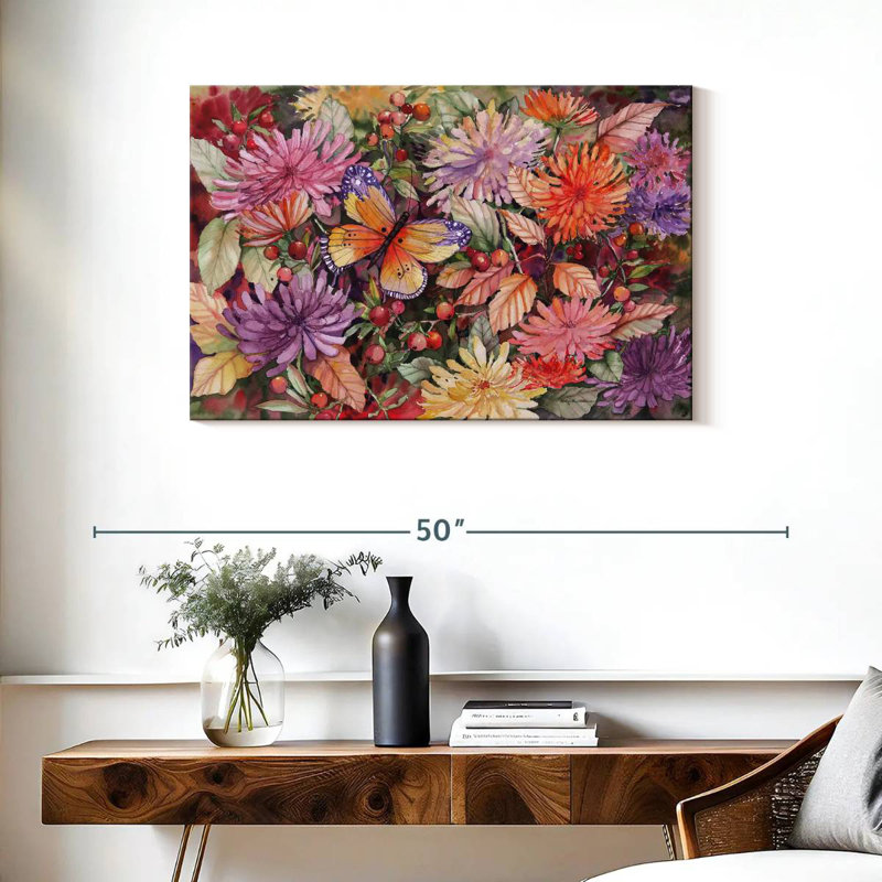 Harnek papillon et dahlia