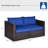59'' Wide Straight Wicker Loveseat with Cushions-226978230