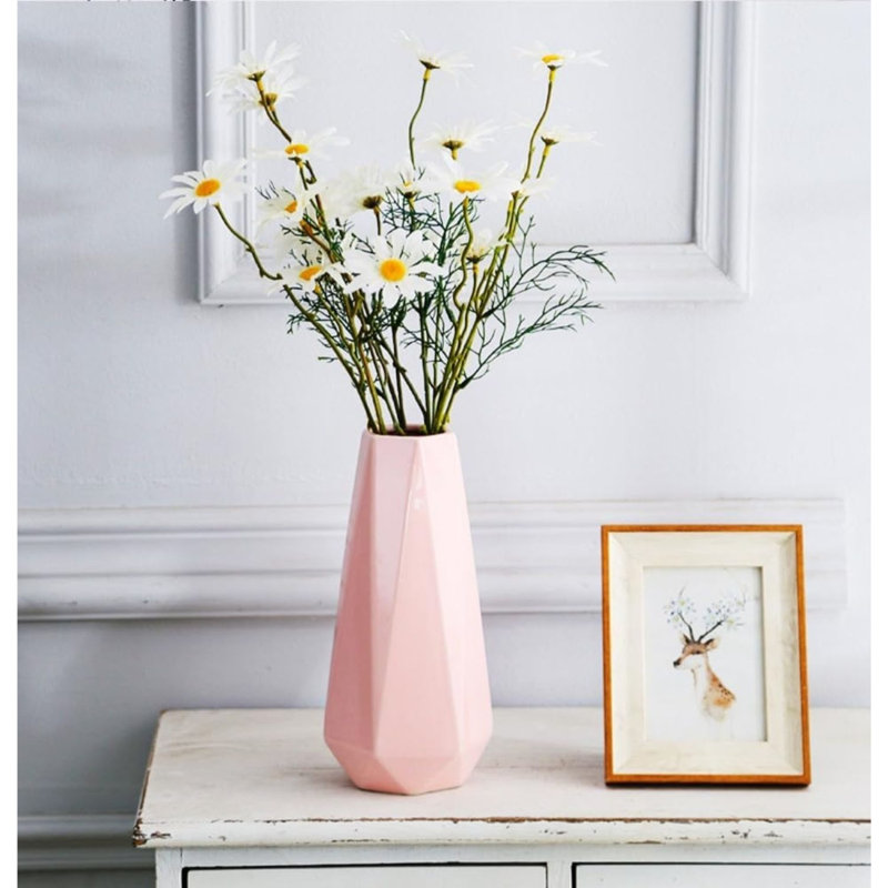 Vase en céramique rose