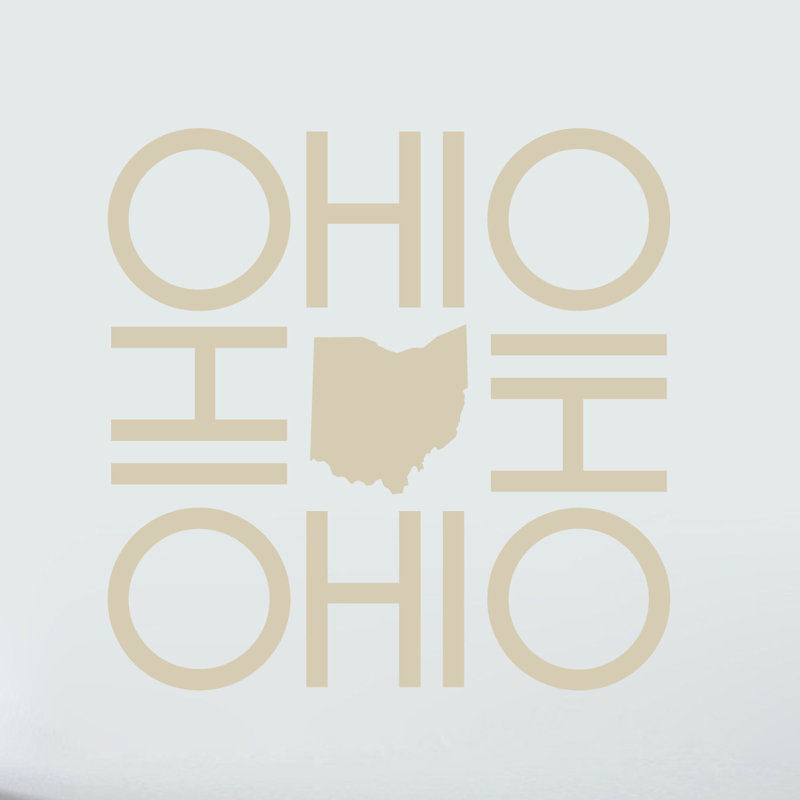 Décalcomanie murale ohio, Beige clair