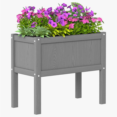 Nakirah Elevated Raised Planter Box HDPE Waterproof