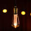 Ampoules DEL rétro Edison, ampoule décorative ST64 à intensité variable, ambre, 3 W, culot doux E26 2000K