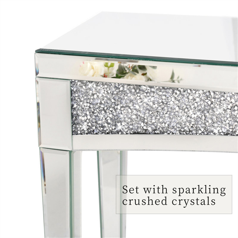 Athar 120cm Glass Console Table