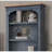 Versatile Wooden Bookcase With Four Shelves And Two Panel Doors, A Timeless Heirloom Piece For Your Home.
