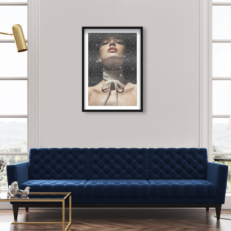 Pearl Constellation Print by Oliver Gal, 16.5"H x 11.5"W, Black Shadowbox