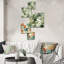 Clintin - ensemble d'art mural floral de 5