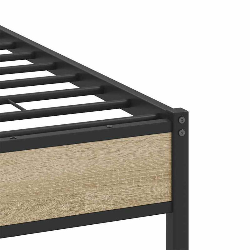 Bed, Small Double (4'), Sonoma Oak