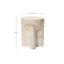 Table d'appoint d'extérieur beige 18,3 po, table d'appoint en faux travertin-861926252-861926253