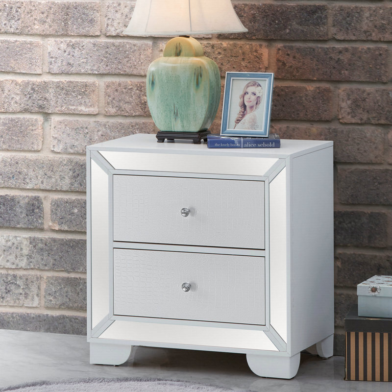 Table de chevet contemporaine Champagne