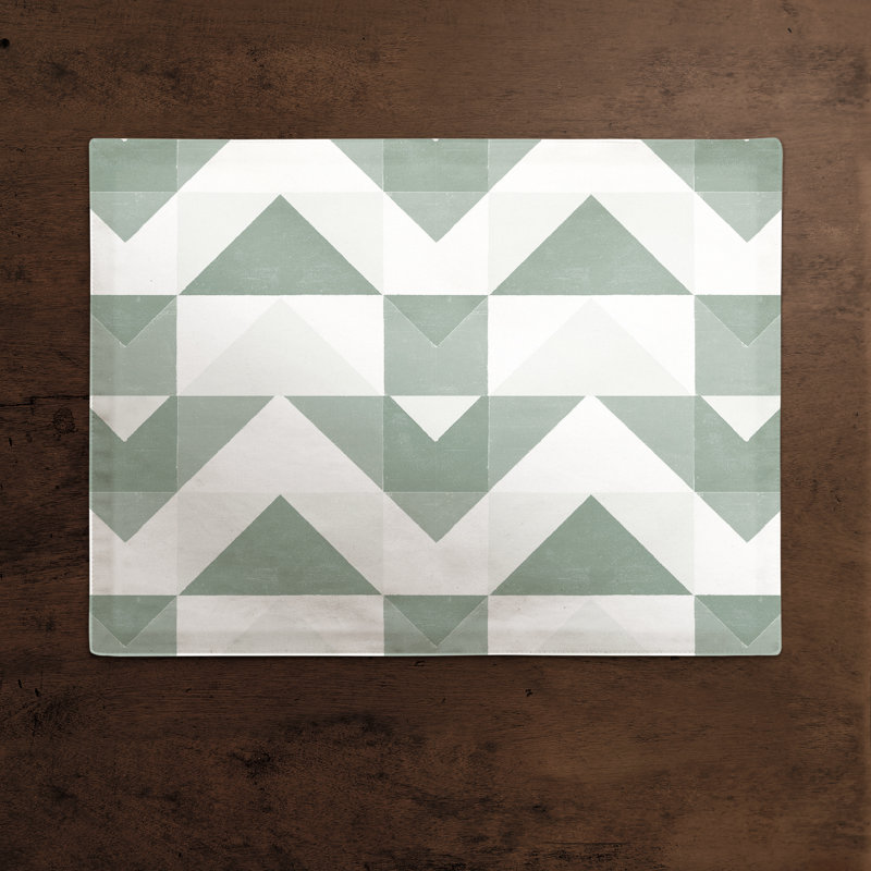 Napperon Geo Block, Vert