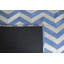 Area Cowhide Chevron Area Rug in Blue/Cream-36940533