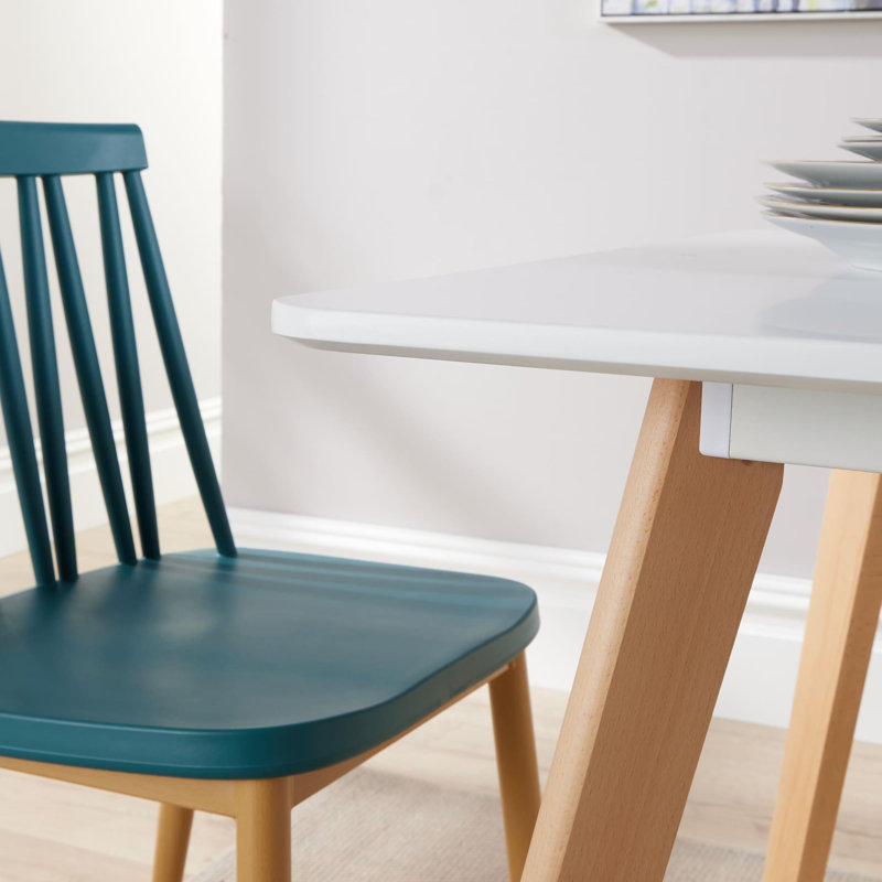 Camelle 4 - Person Dining Table and Chairs Set, Teal