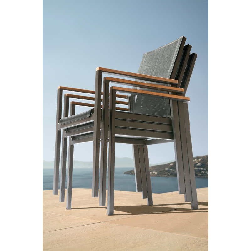 Aura Dining Armchair, Charcoal/Graphite