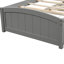 Lit plateforme gris avec lit gigogne gris - Fabrication en bois massif pour une ambiance de chambre à coucher élégante-126184535