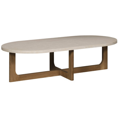 Bliss Outdoor Oval Teak Coffee Table