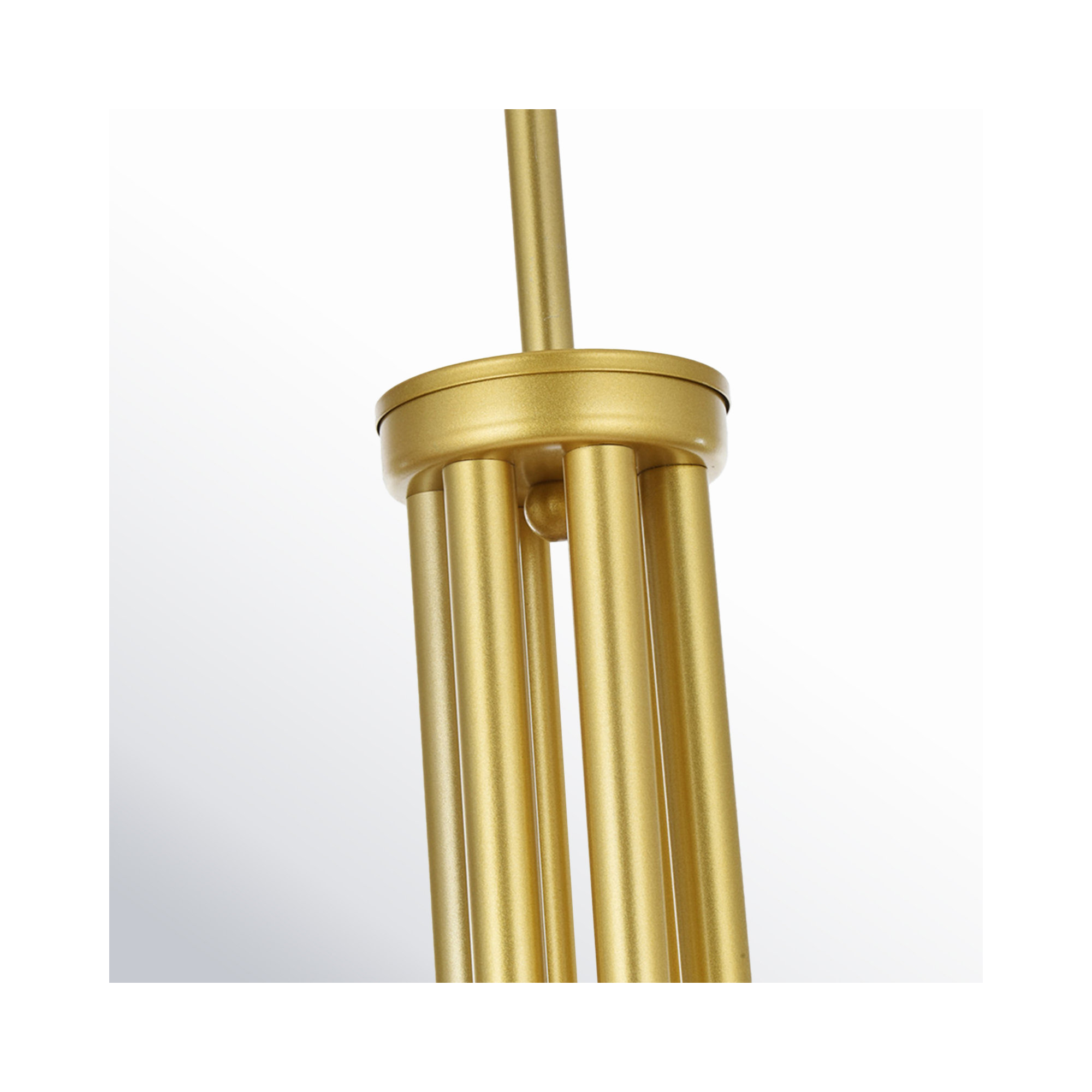 Catalena 6 - Light Chandelier, 27" H x 50" W x 50" D, Gold