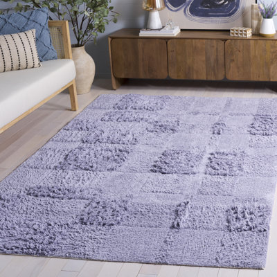 Tapis d'intérieur lavable à la machine lavable à la machine à motif géométrique touffeté à la main Easy Care 225