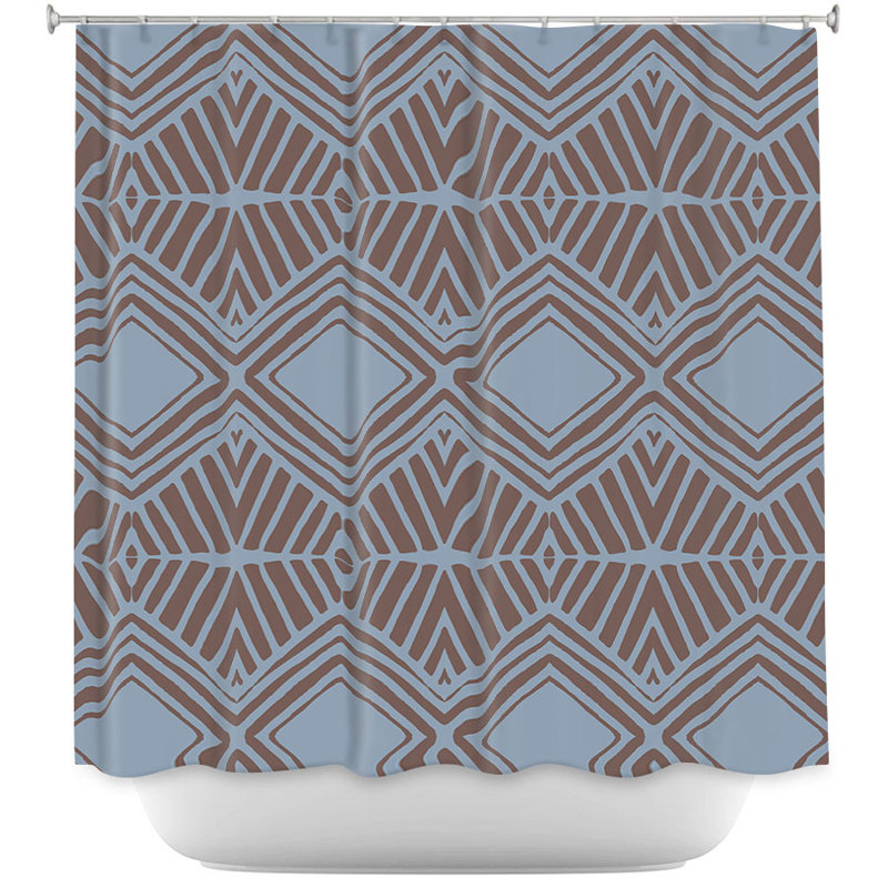 Hanke Geometric Shower Curtain