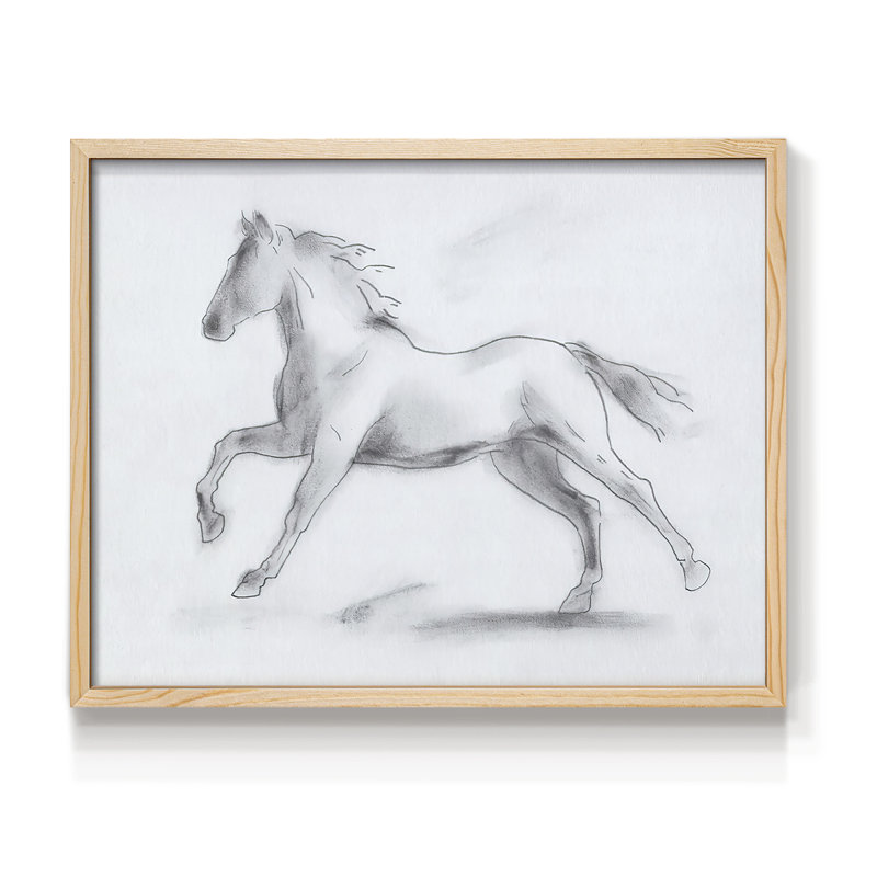 Étalon de fumée II - reproduction encadrée - réarmable, H 11 po x l 14 po, Naturel