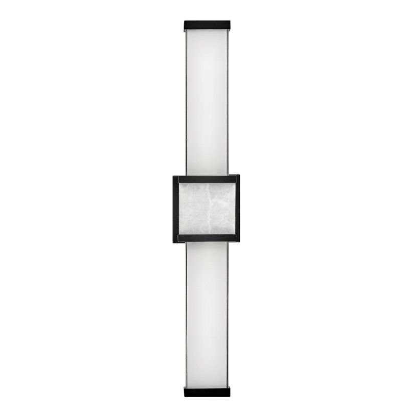 Pietra 24.75" Integrated LED Bath Vanity Light Bar, Black