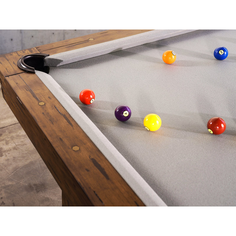 Isaac Slate Pool Table with Dining Top | Professional Installation Included, Gray