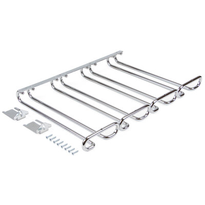 Reimund Hanging Wine Glass Rack in Chrome
