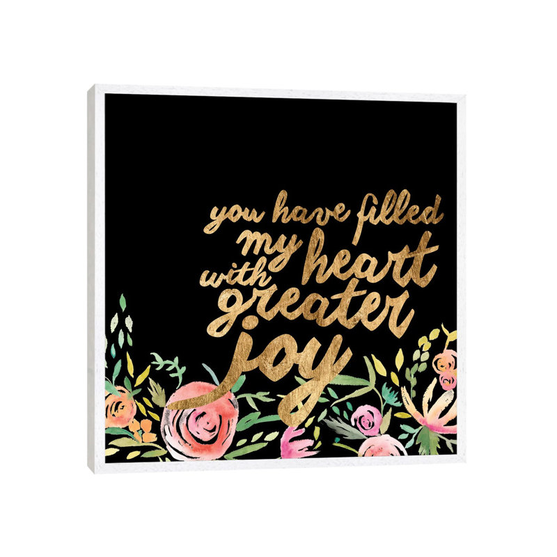 Floral Faith I by Studio W - Gallery-Wrapped Canvas Giclée on Canvas, 45.72 cm H x 45.72 cm W, White Framed