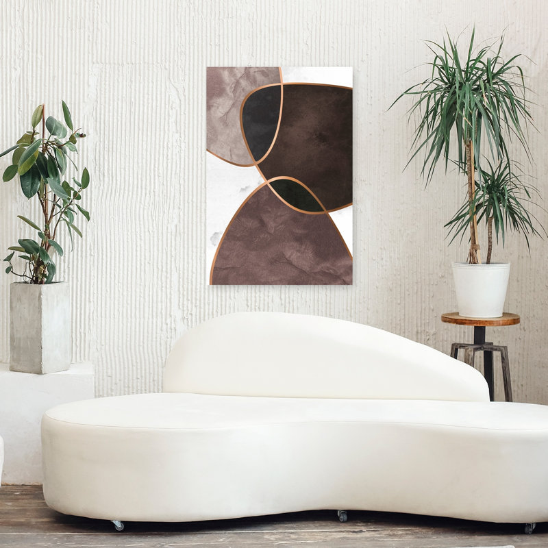 Velvet Shapes 4, art contemporain abstrait, 36" H x 24" W